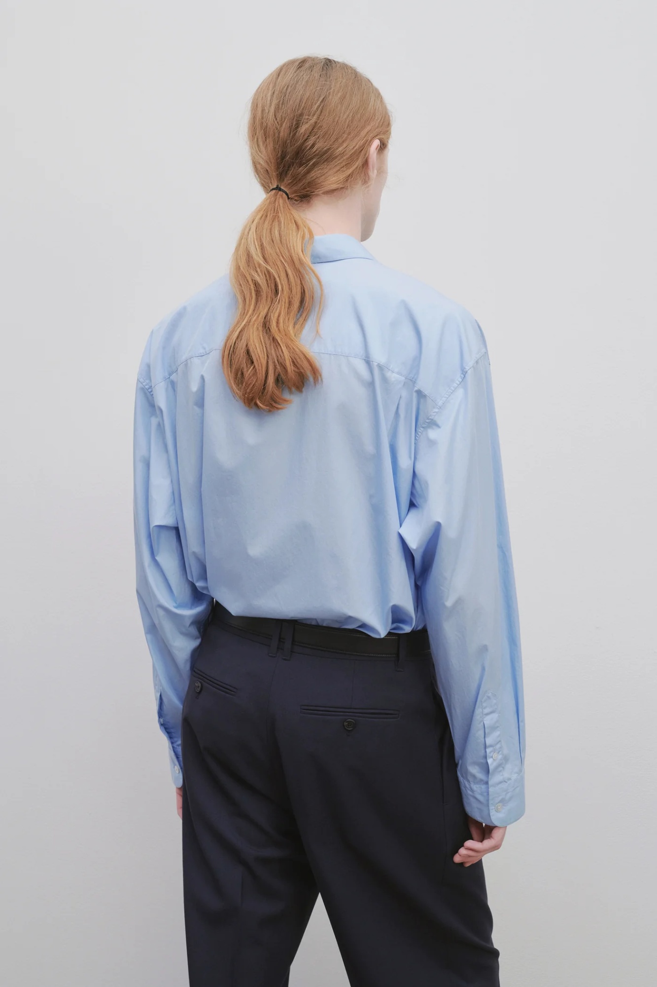 The Row Lukre Long-sleeved Shirt In Blue