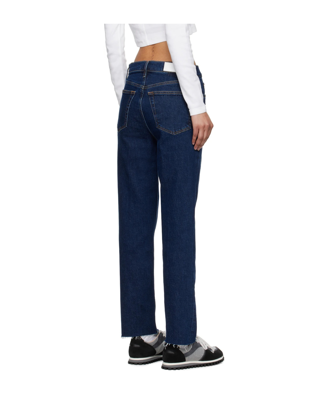 Re/done Re Done Stretch Denim Jeans In Black