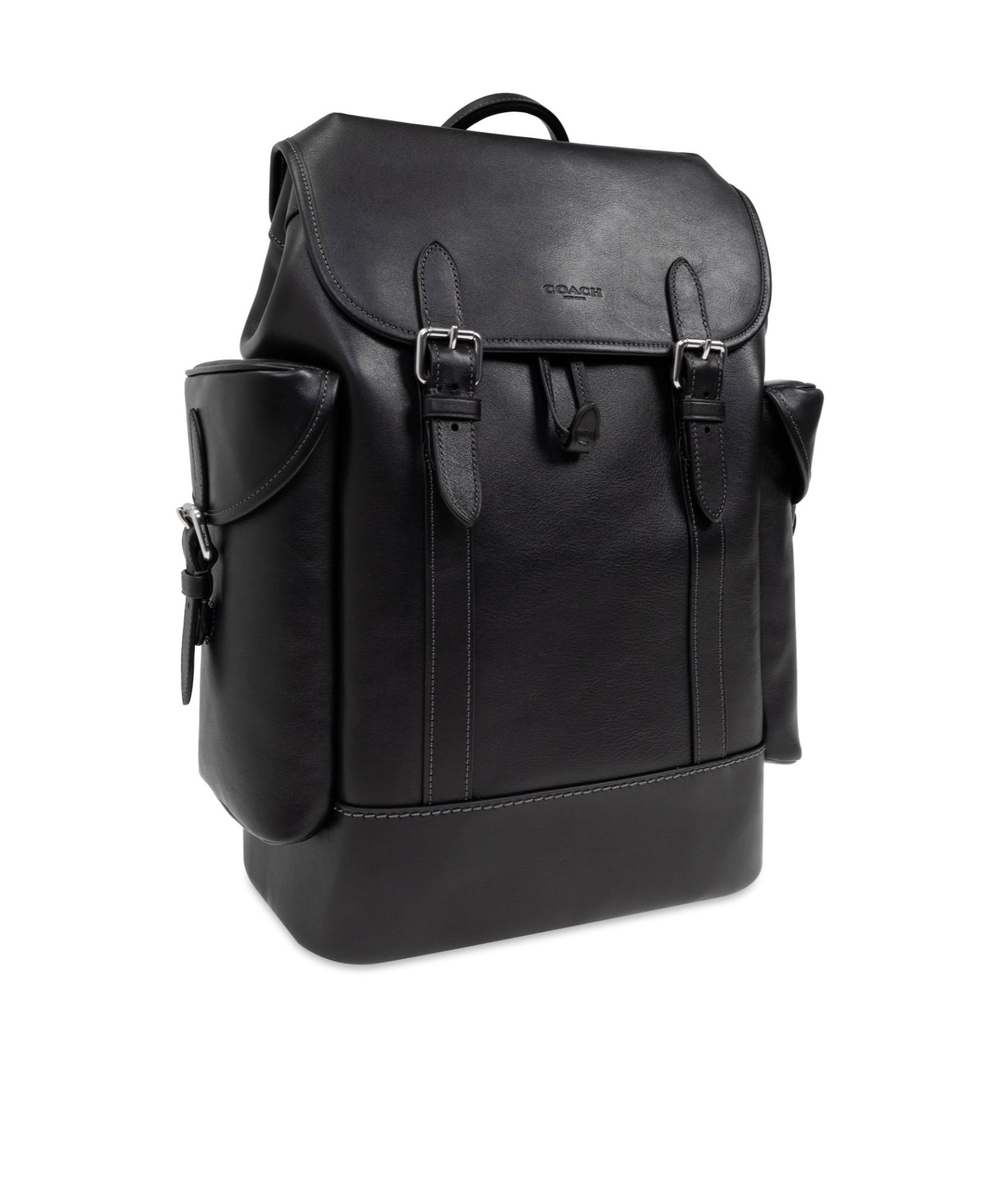 Coach Flip Backpack In Black
