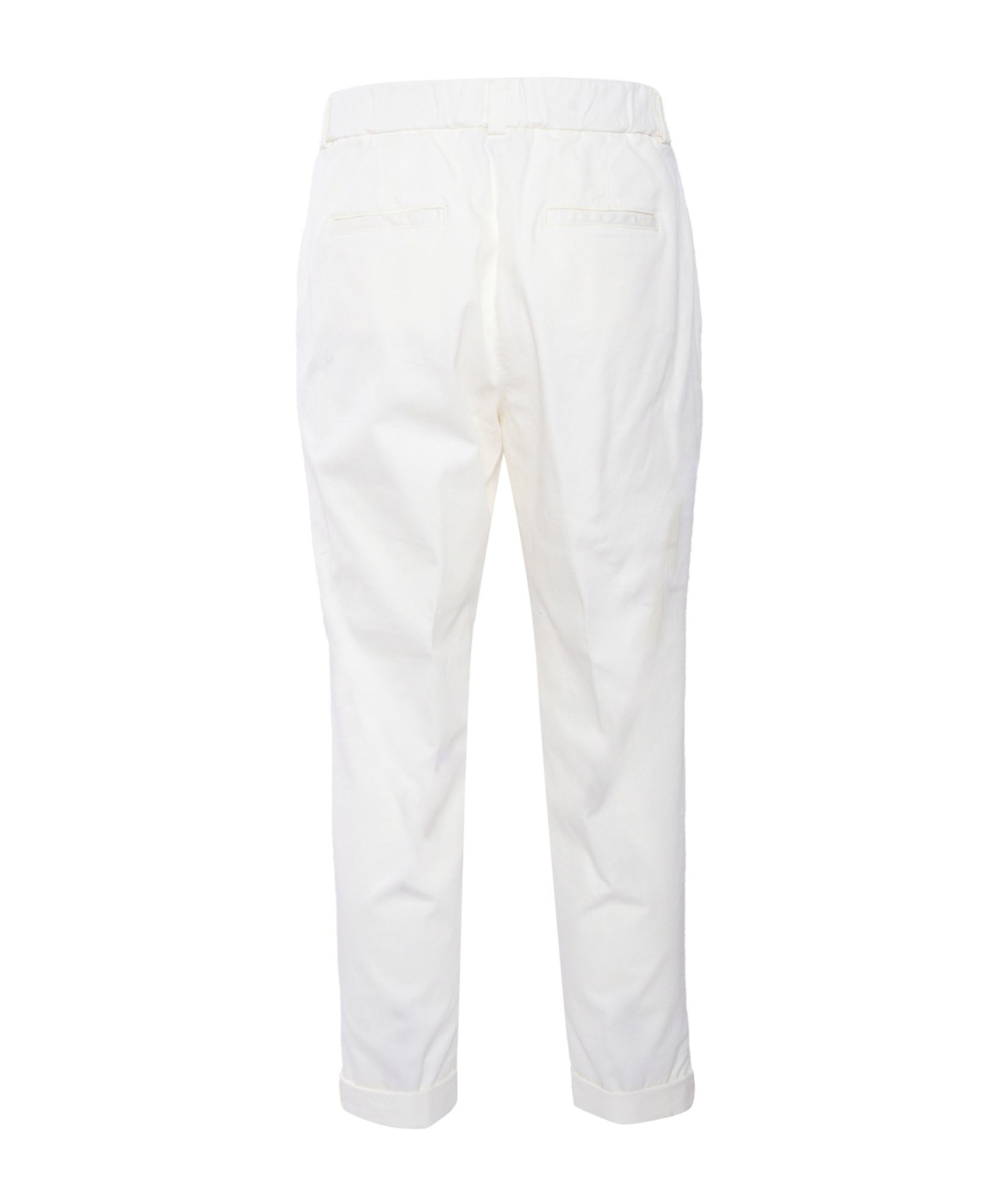 Peserico Rolled Hem Casual Pants In Blue