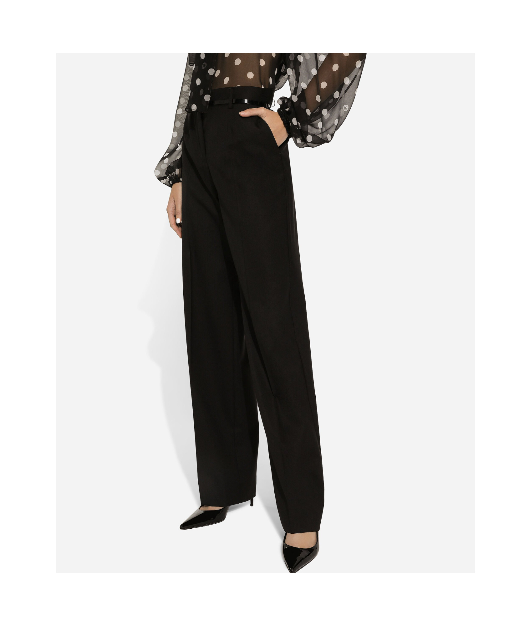 Dolce & Gabbana Casual Pants With Belt Loops In Black