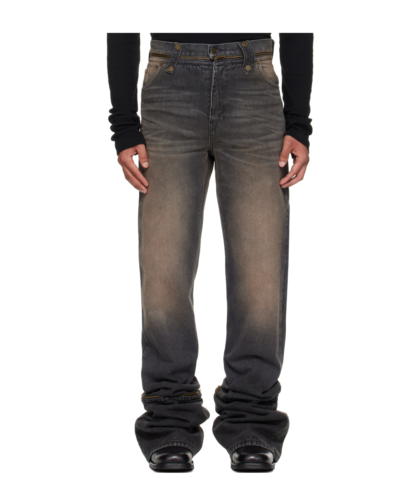 Egonlab Fitted Jeans In Black