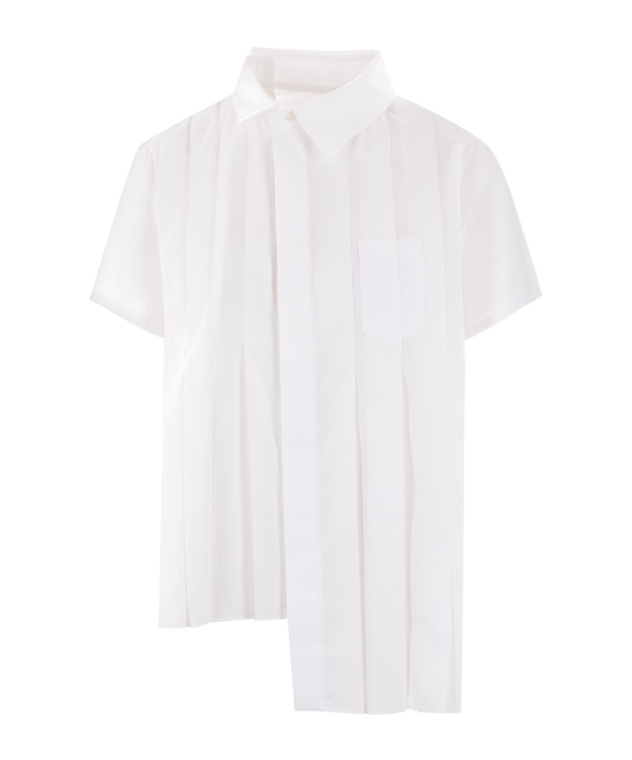 SACAI ASYMMETRIC COTTON SHIRT