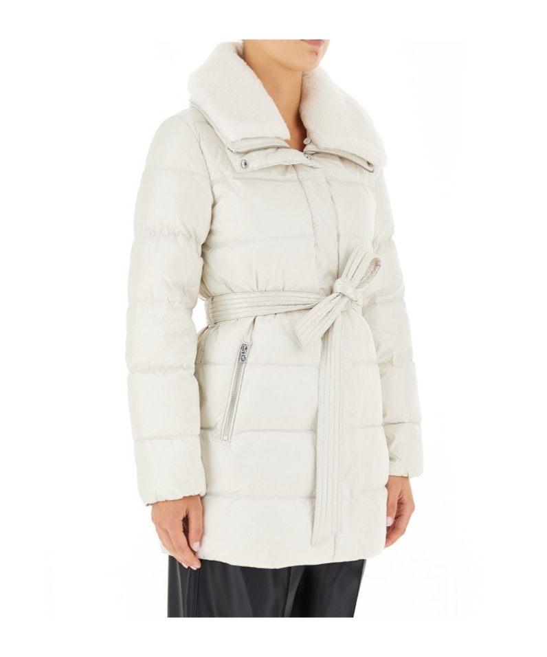 Polo Ralph Lauren Long-sleeved Down Jacket In White