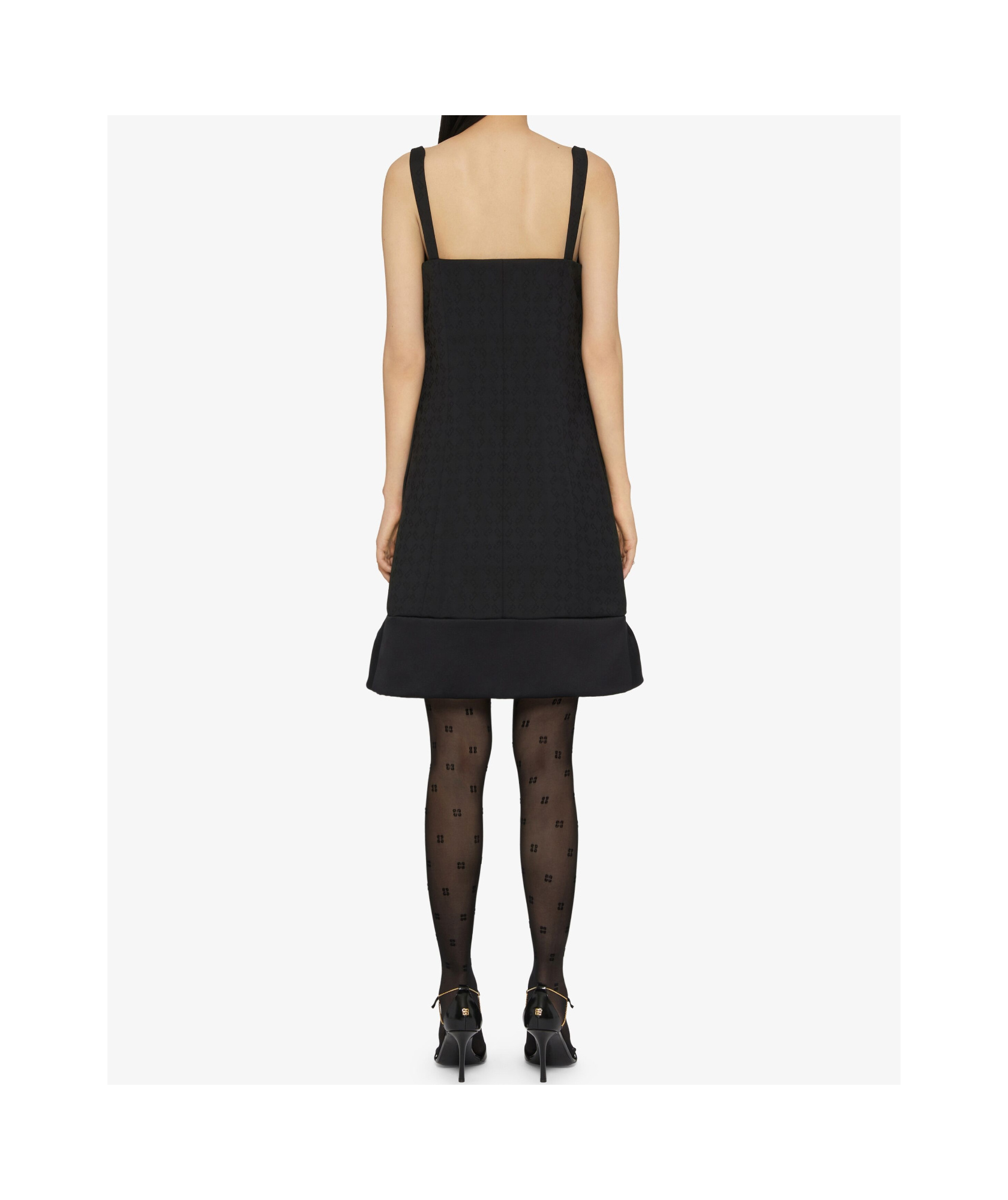 Givenchy Logo Pantyhose In Black