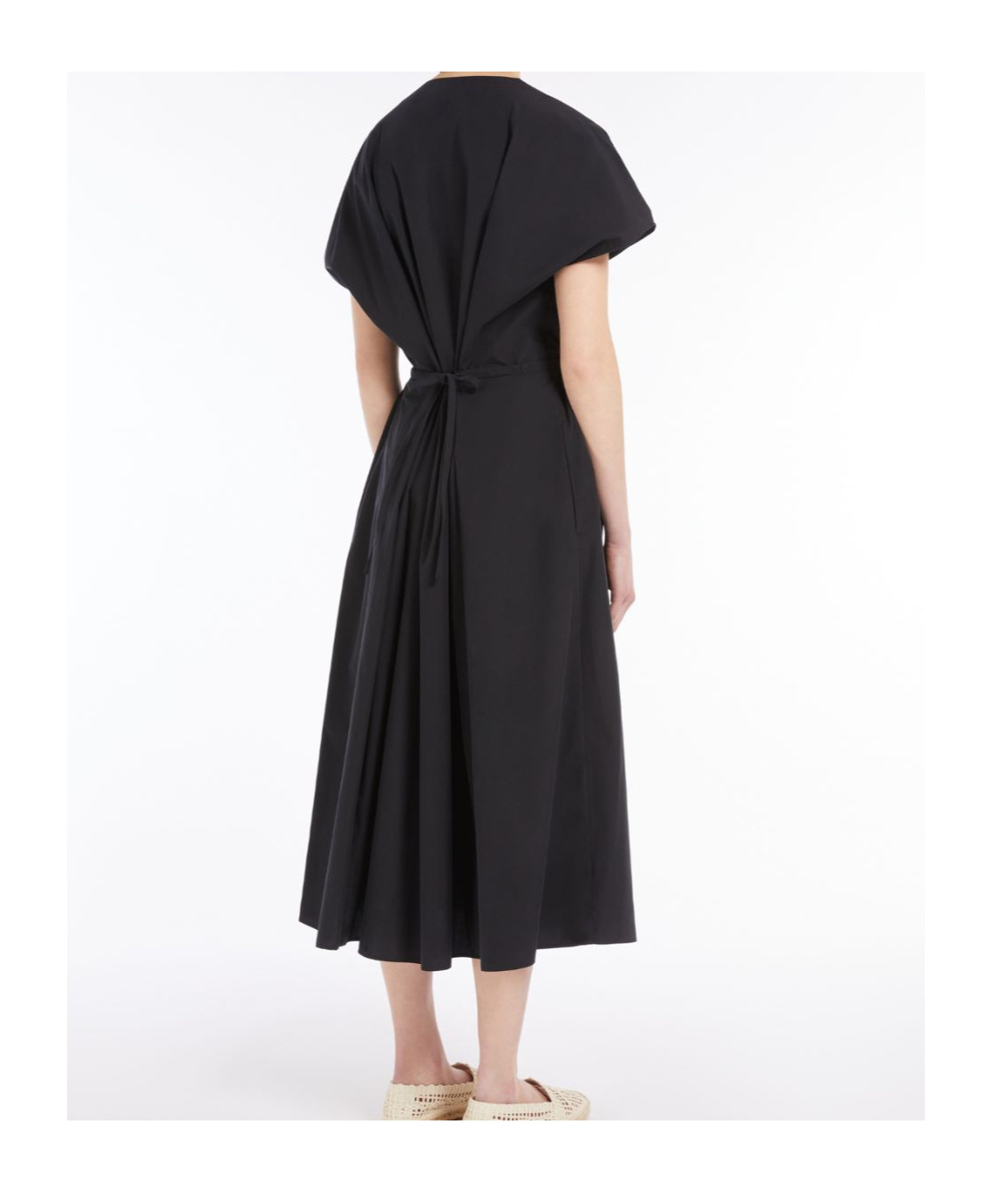 Weekend Max Mara Blasone Poplin Short Sleeve Midi Dress