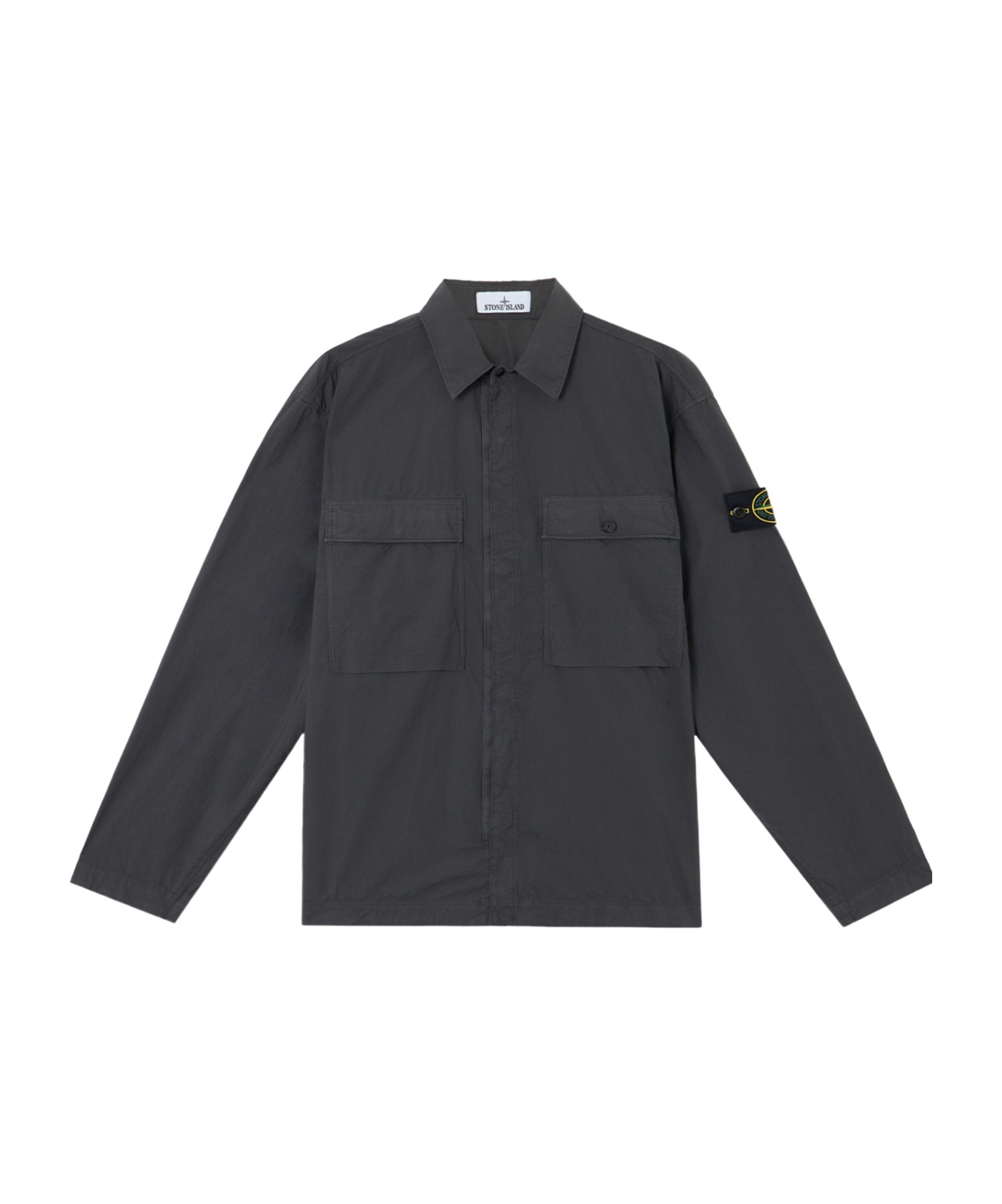 Stone Island 1200015 Stretch Cotton Tela 'paracadute' In Gray