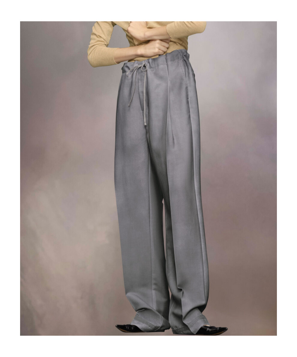 Maison Margiela Woman Grey Trousers In Gray