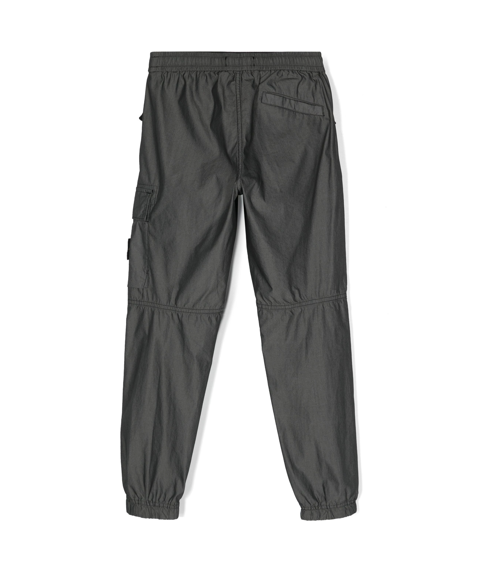 Stone Island Grey Cargo Pants In Cotton Blend Woman In Black
