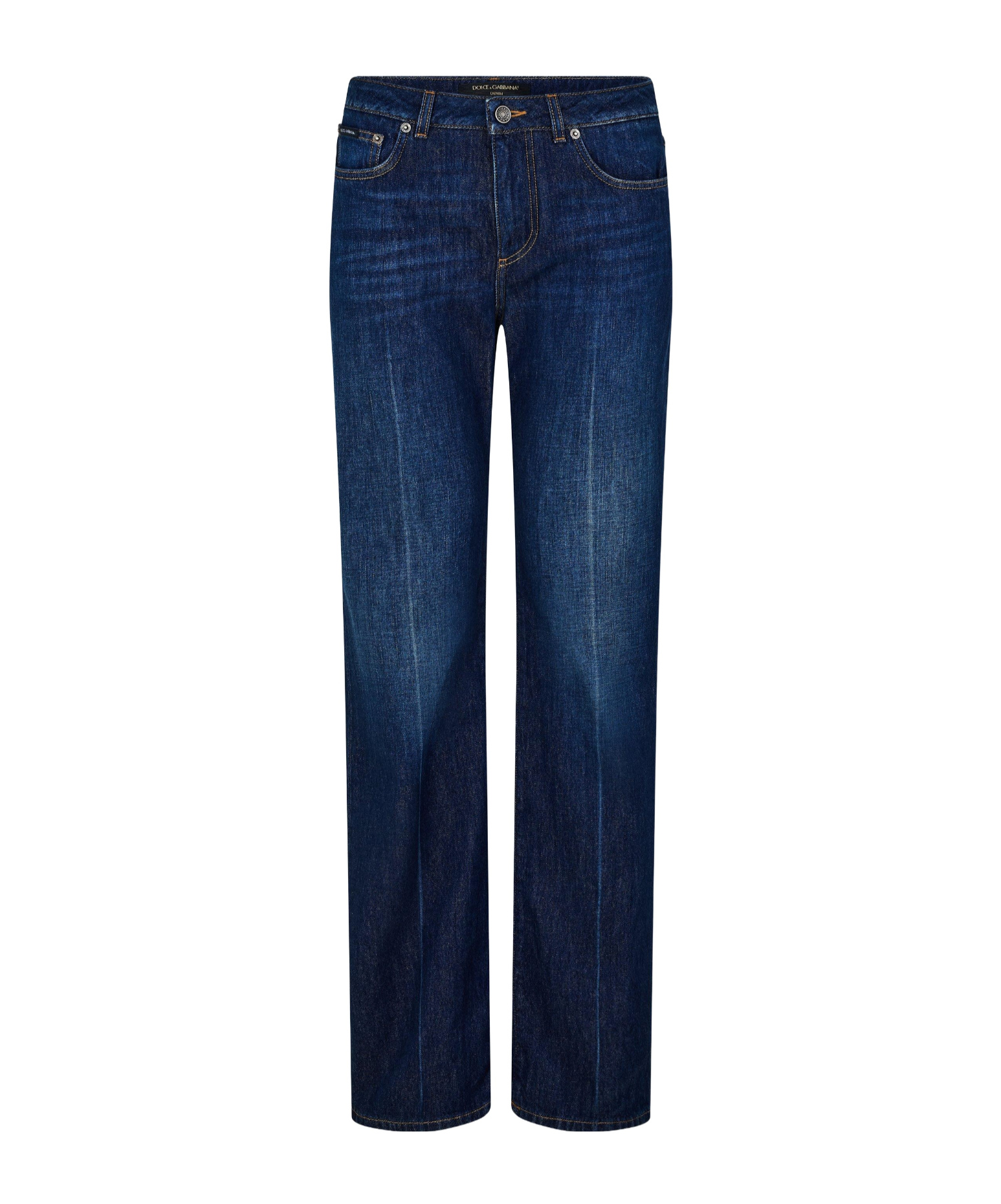 Dolce & Gabbana Straight-leg Jeans In Black