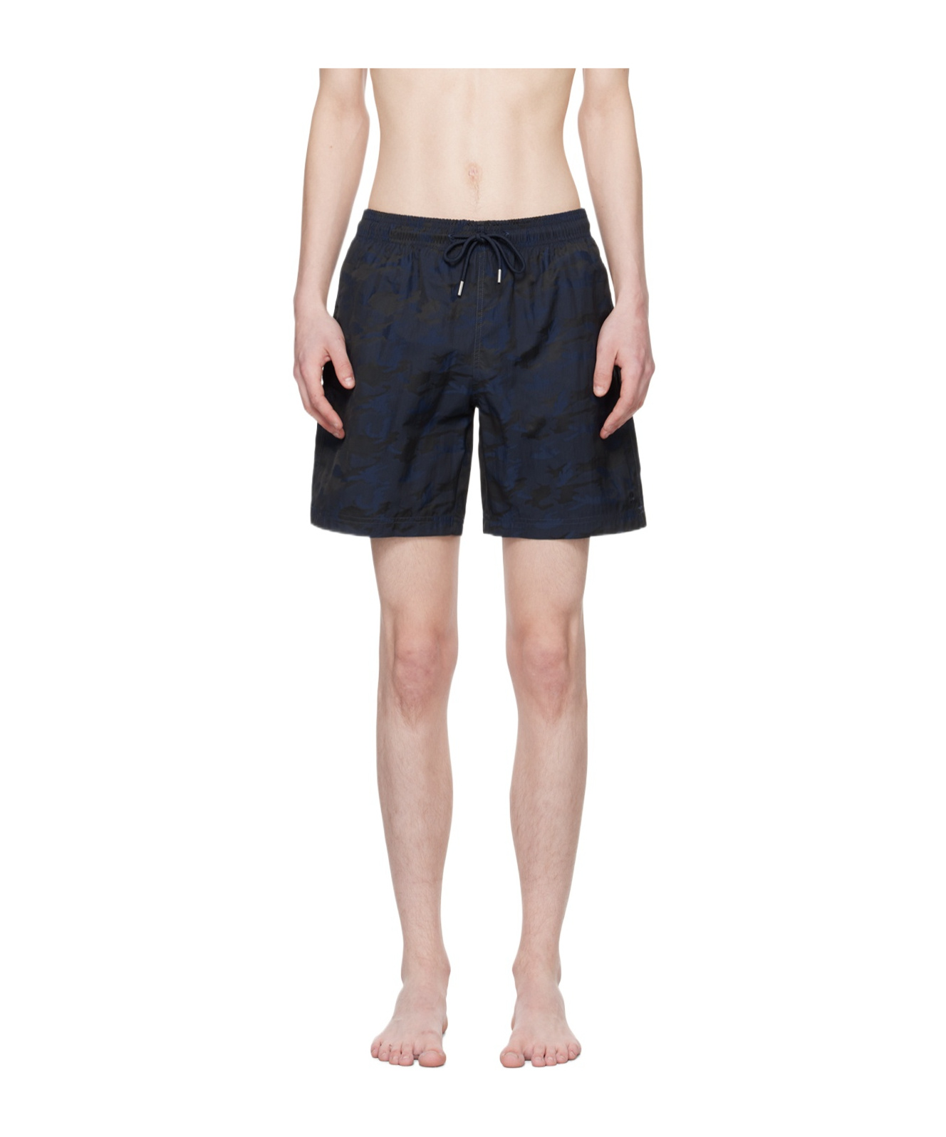 Gimaguas Camouflage-print Drawstring-waistband Swim Shorts In Blue