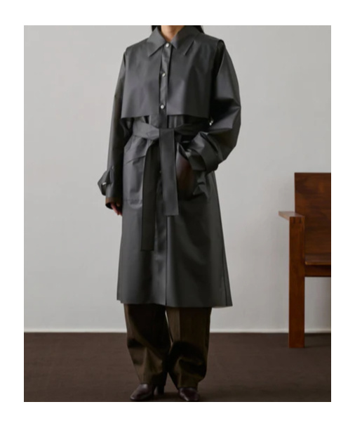 Soeur Gaultier Trench Coat In Black