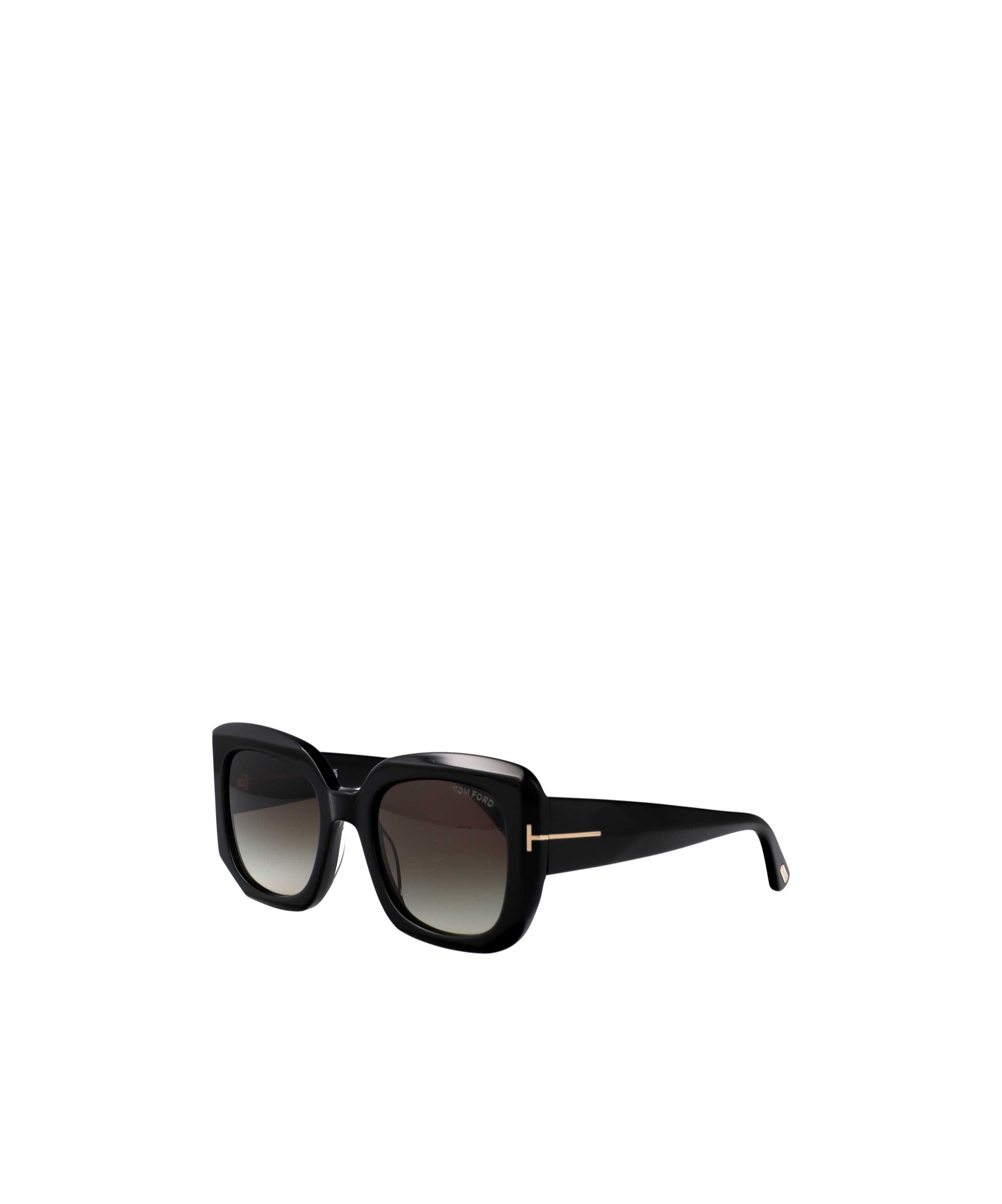 Tom Ford Geometric Frame Sunglasses In Black