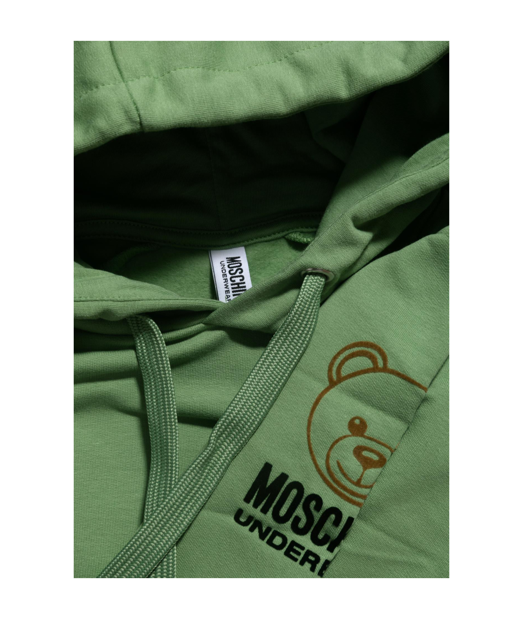 Moschino Hooded Sweater In Green