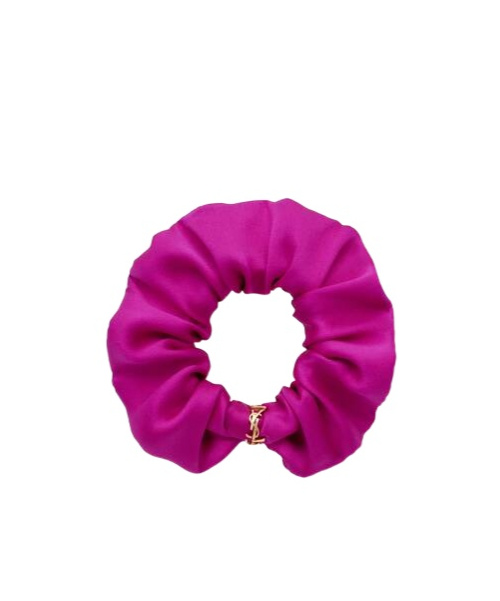 Saint Laurent Le Cassandre Headband In Burgundy