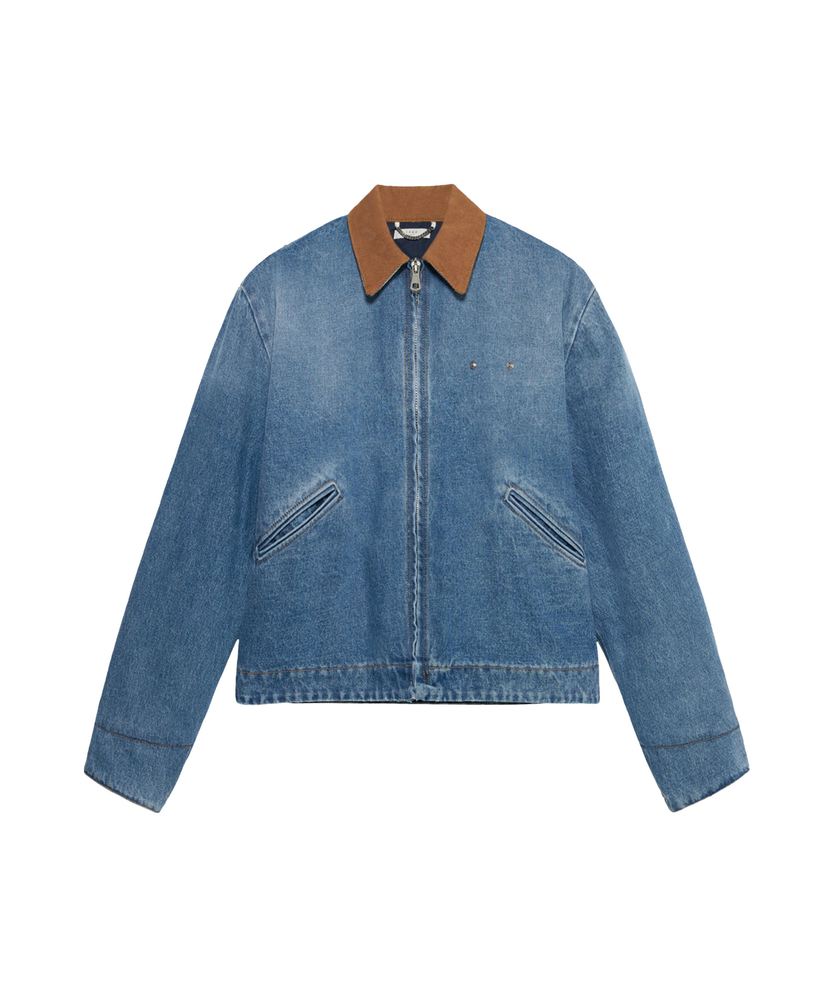 1989 Studio 1989 Denim Worker Jacket In Blue