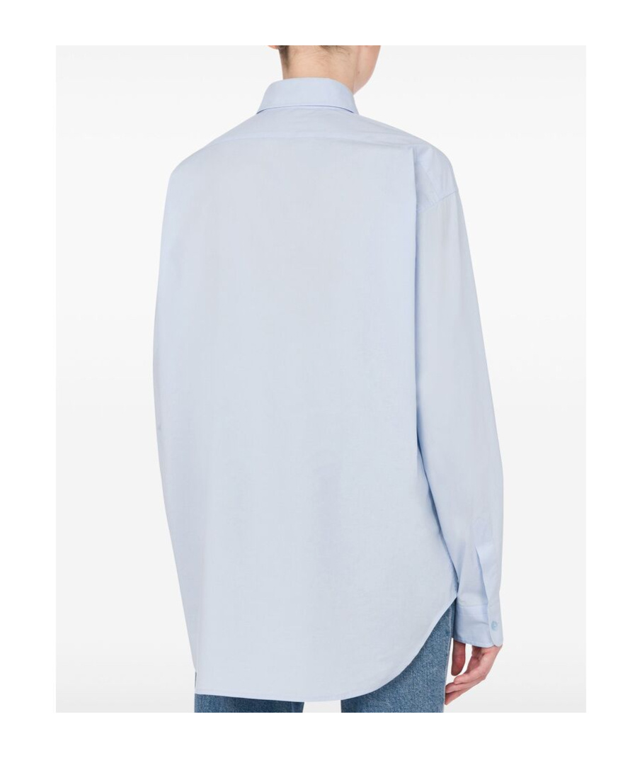 Moschino Printed Pocket Shirt With Button In Blue