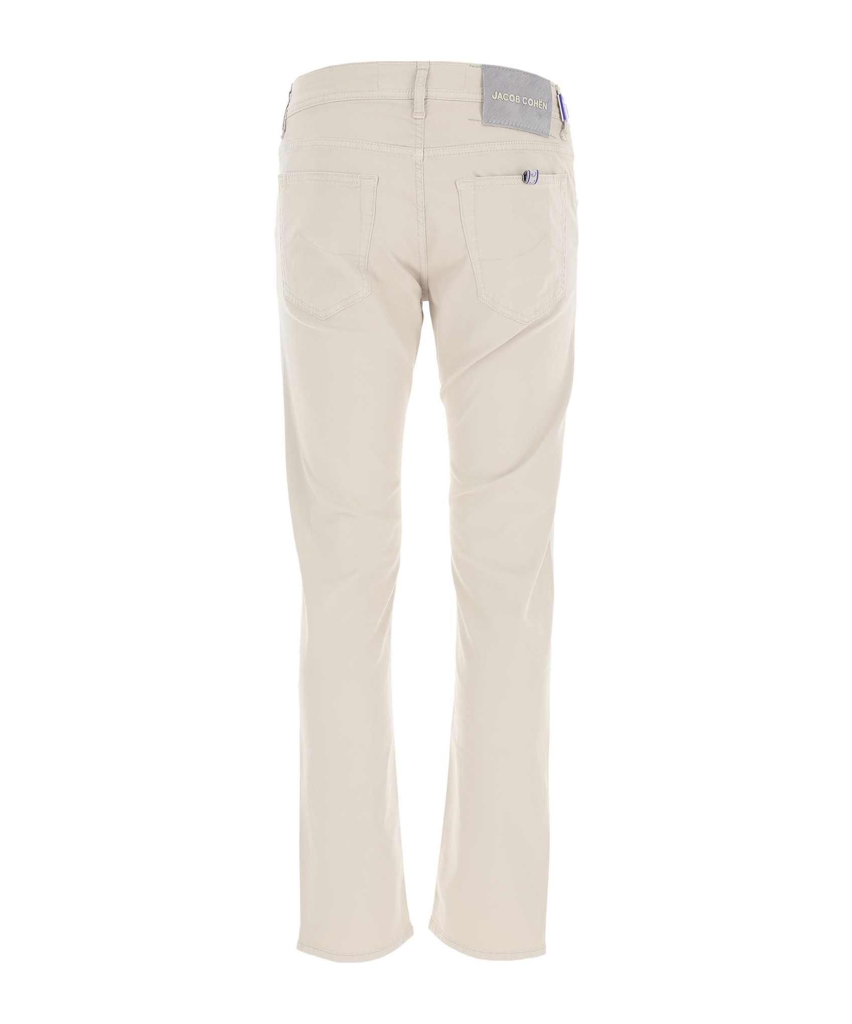 Jacob Cohen Courduroy Straight-leg Trousers In White