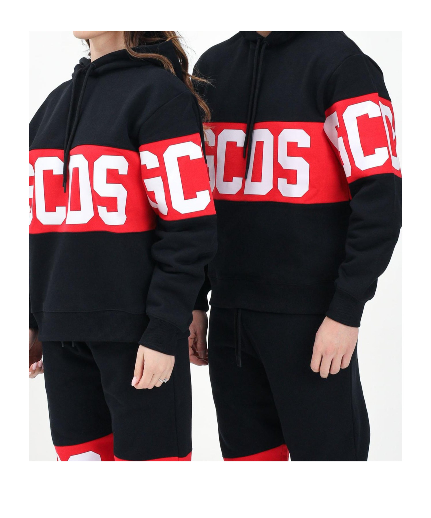 Shop Gcds Drawstring Hoodie In Black