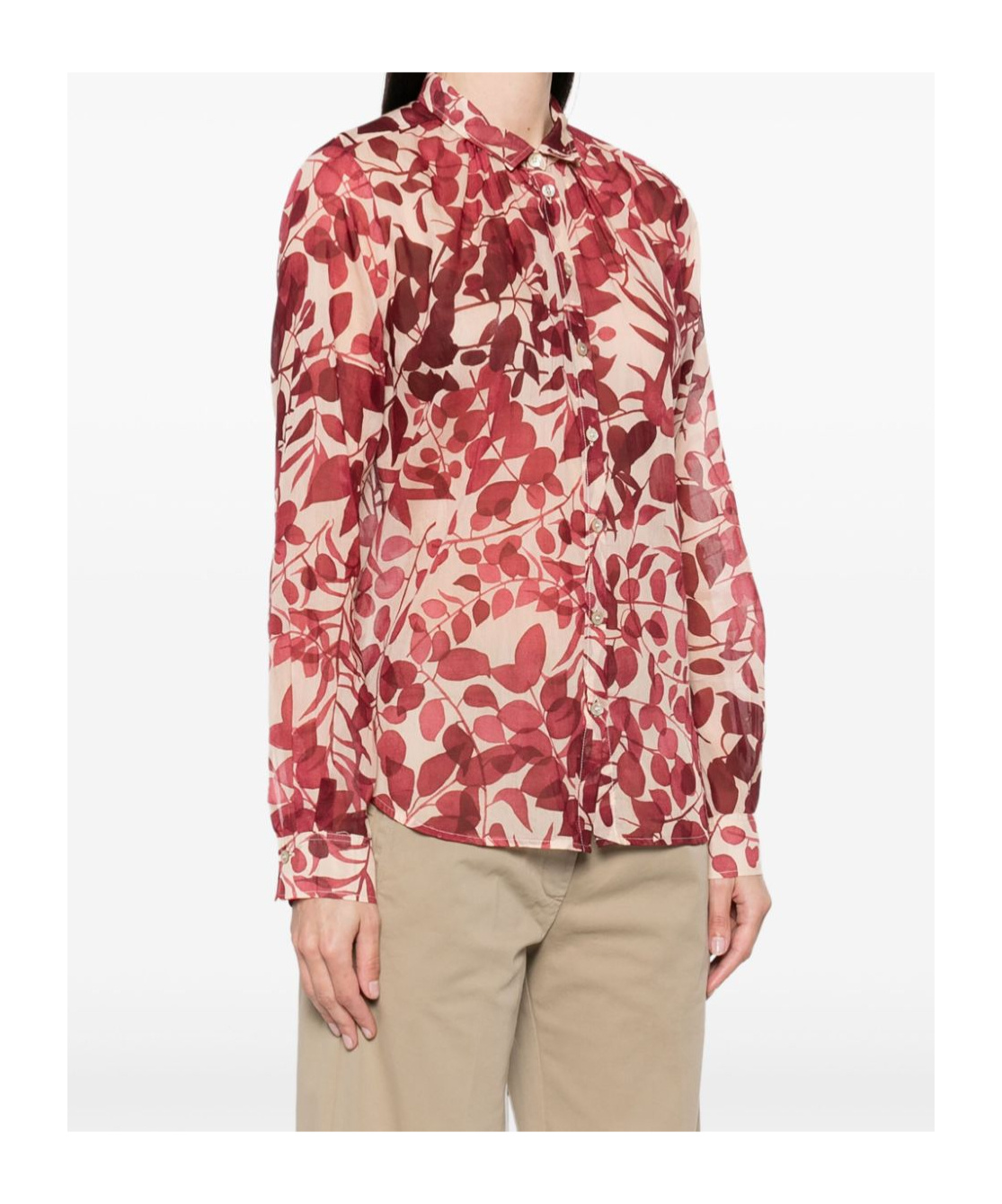 Shop Forte Forte Printed Shirt In Pink