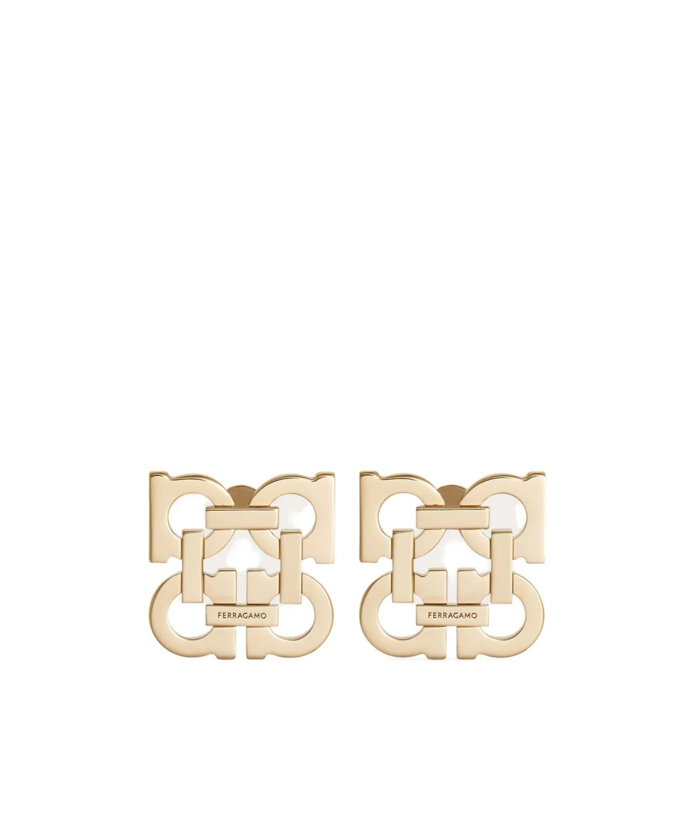 Ferragamo Four Gancini Clip On Earrings