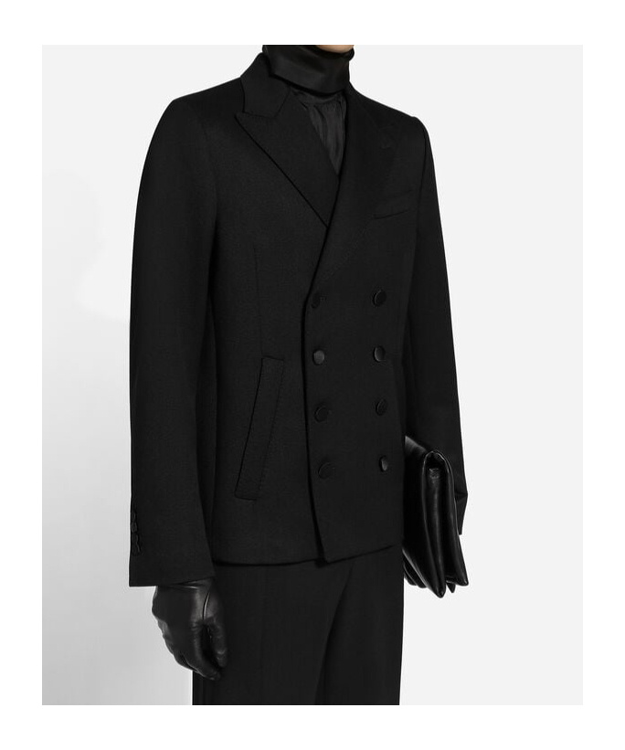 DOLCE & GABBANA DOLCE  GABBANA DOUBLE-BREASTED SATIN JACKET