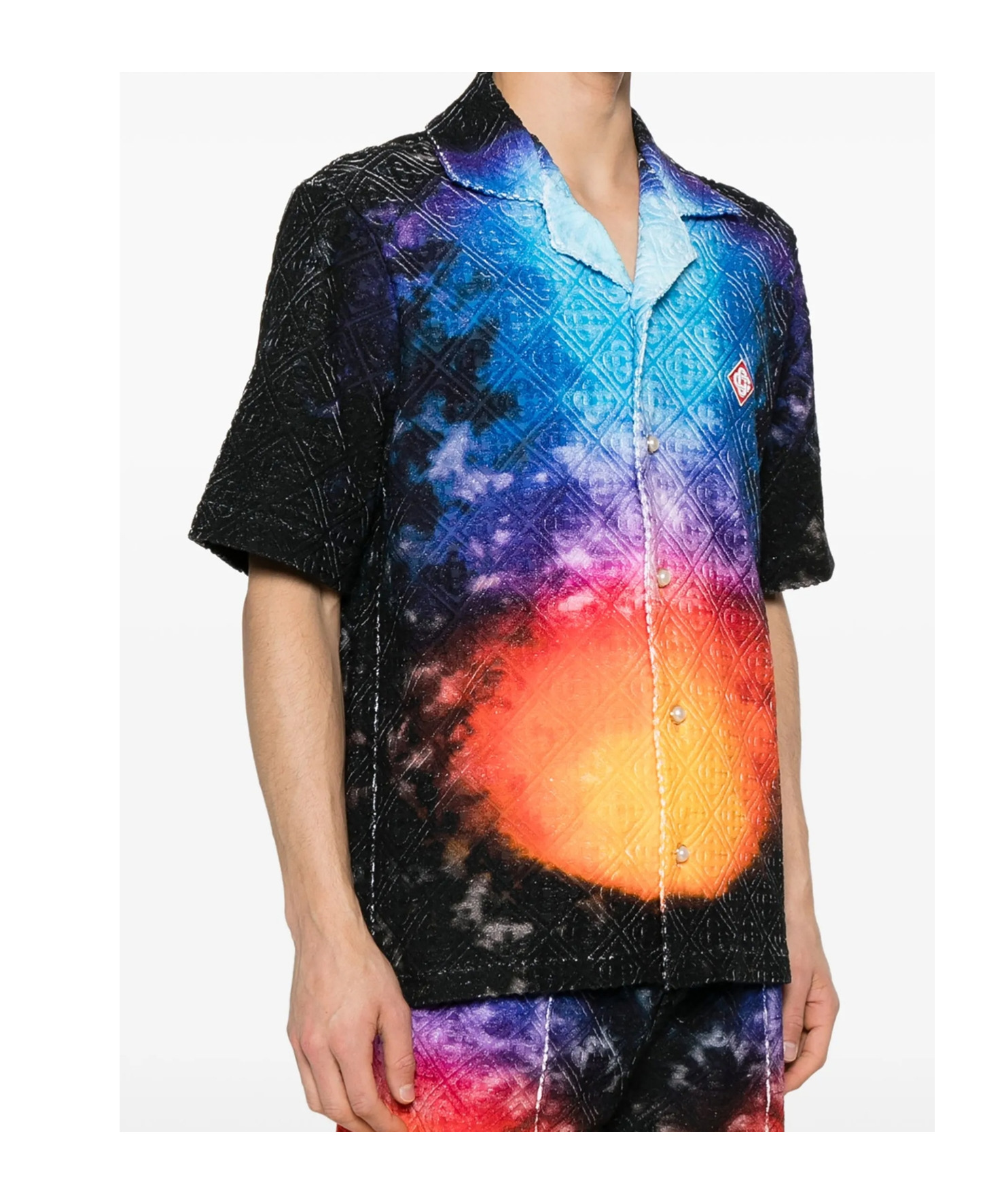 Shop Casablanca 'monogram' Shirt In Multicolor
