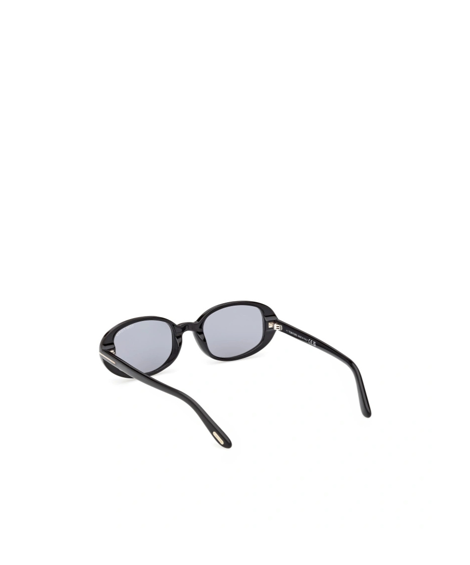 Tom Ford Eyewear Iggy Oval Frame Sunglasses In Black