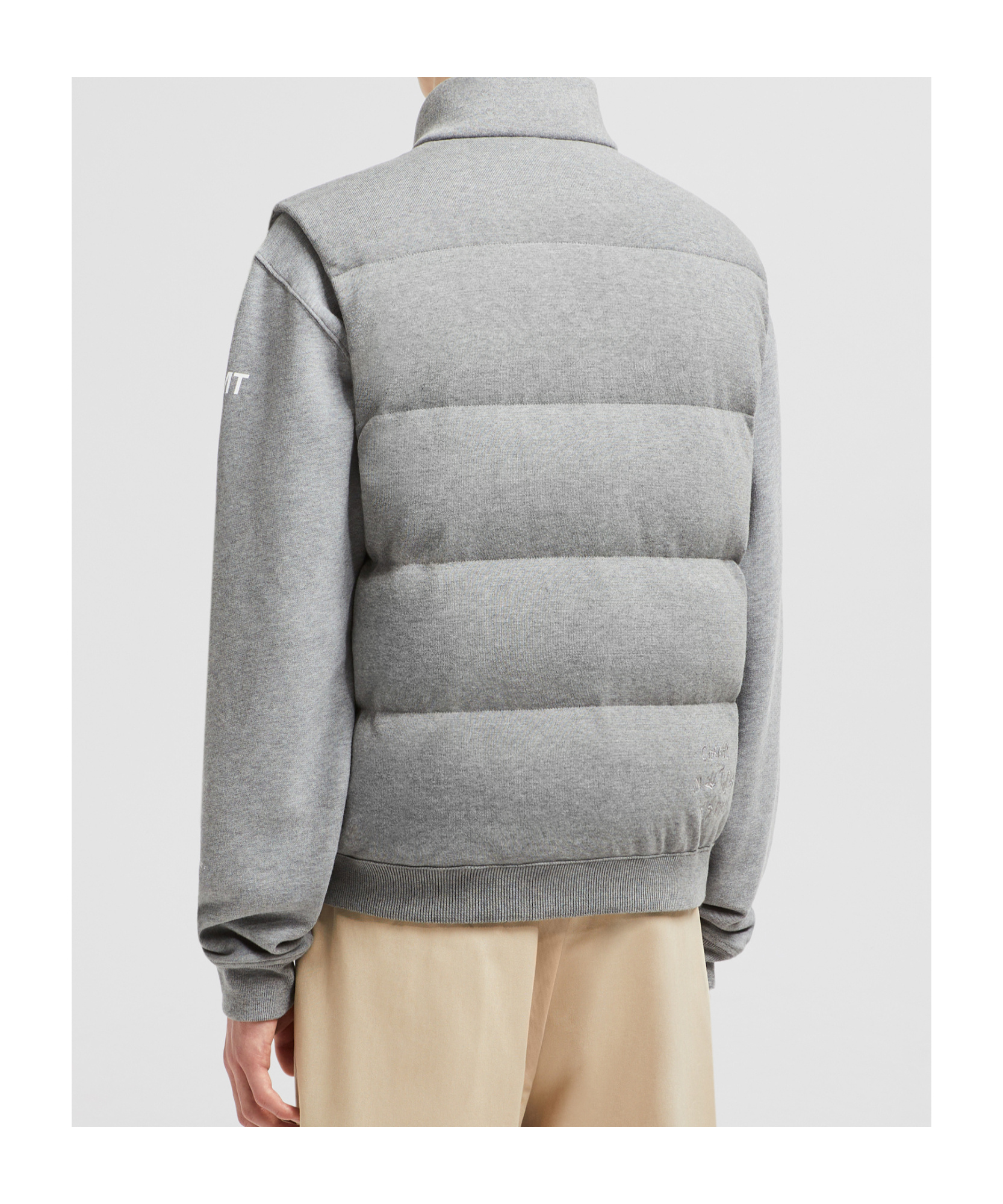 Moncler 7 Frgmt Sleeveless Down Jacket In Gray