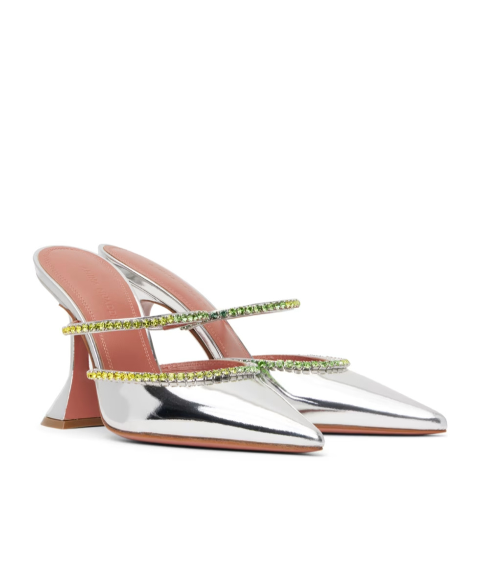 AMINA MUADDI GILDA STRAPPY HIGH-HEELED SANDALS