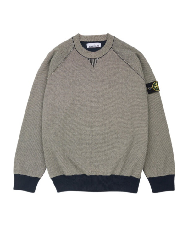 Stone Island Long-sleeved Sweater In Blue