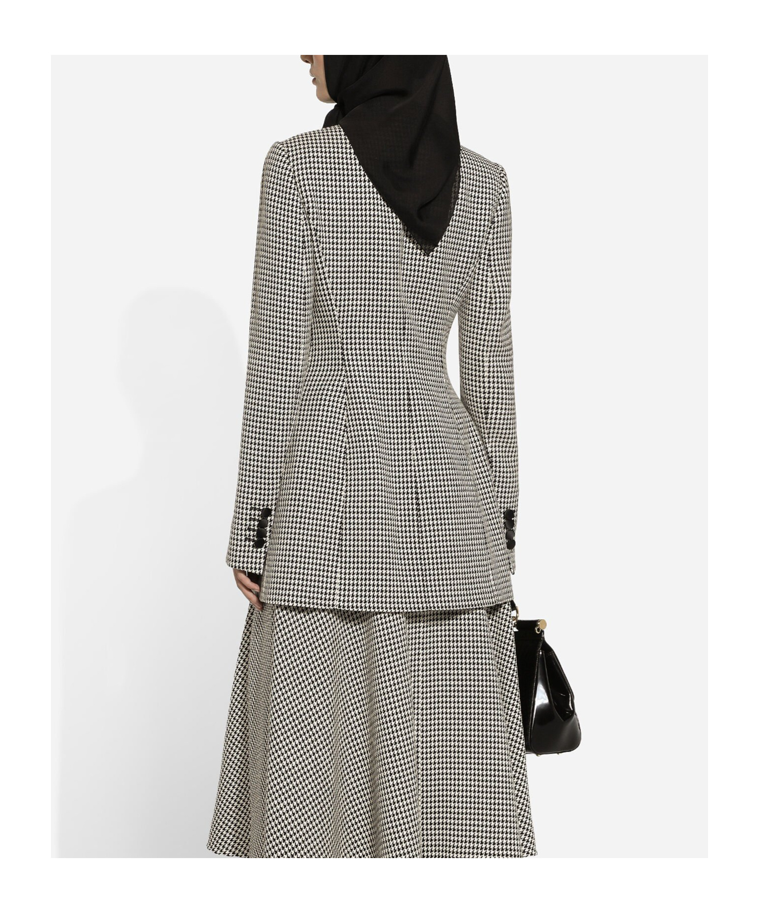 Dolce & Gabbana Check Pattern Jacket In Gray