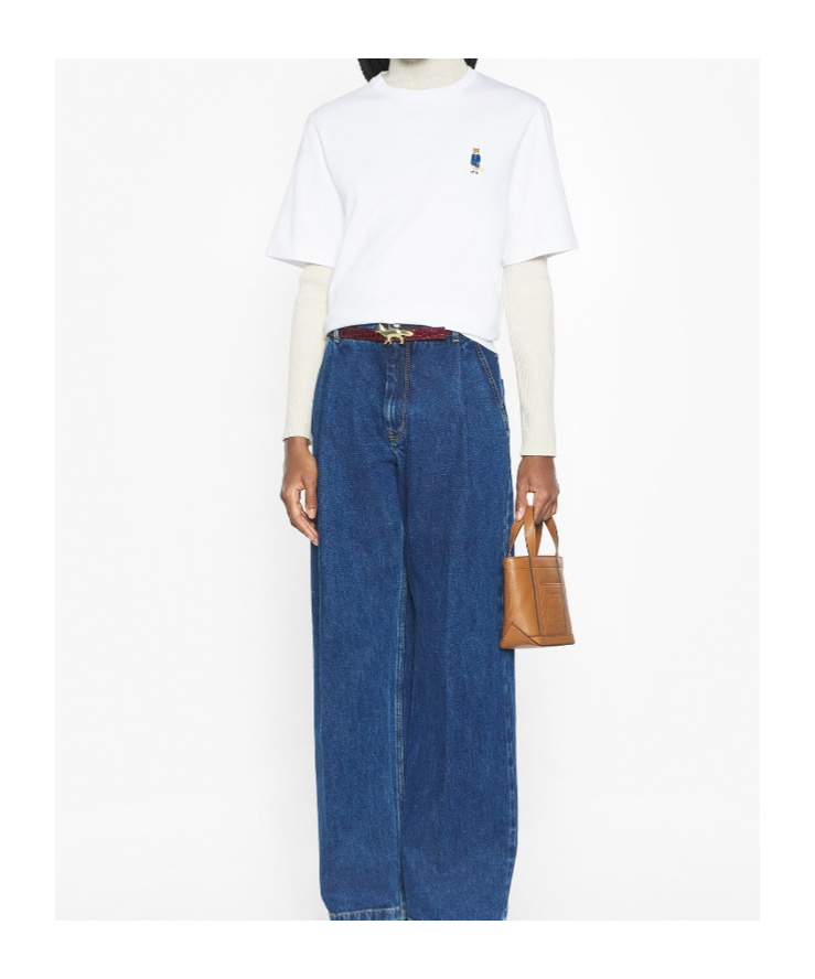 Maison Kitsuné Dressed Fox Comfort Tee-shirt In White