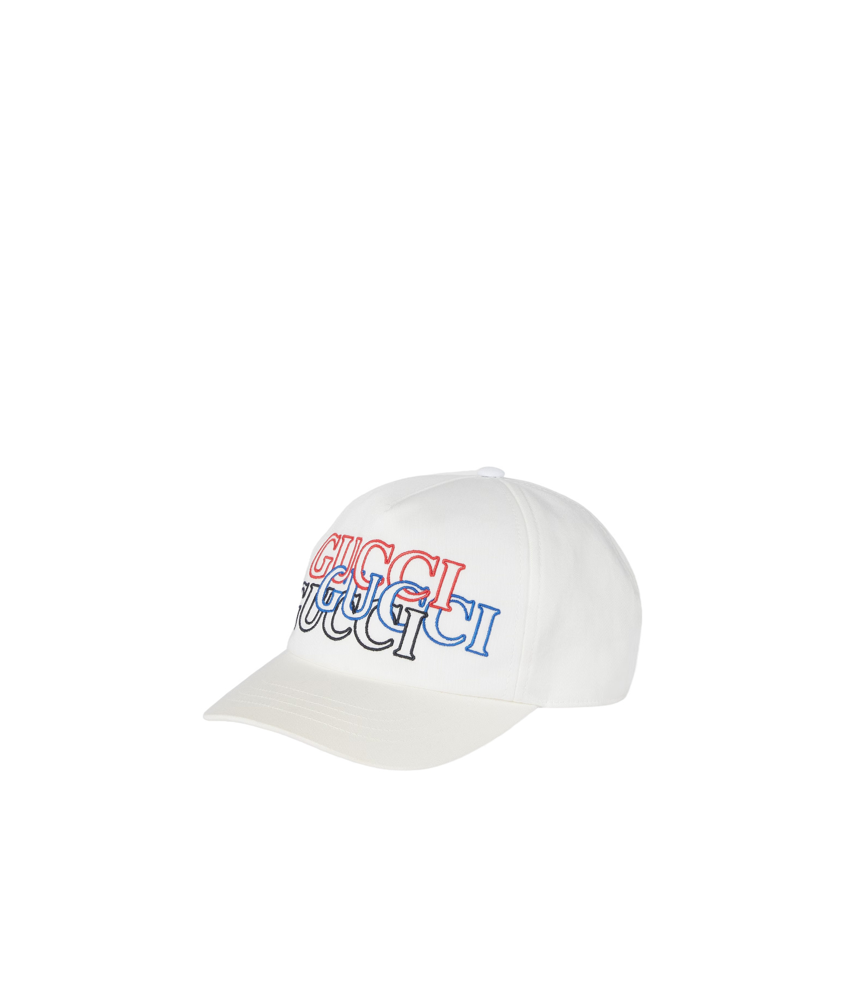 Gucci Logo-embroidered Baseball Cap In White