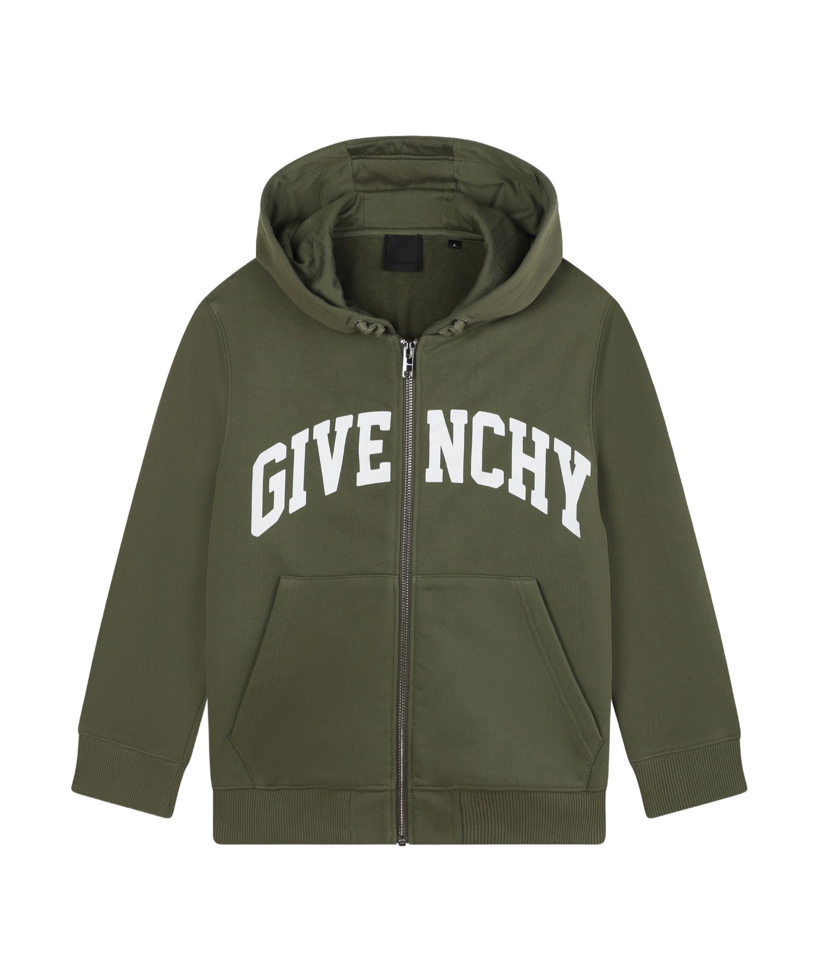 Givenchy Logo-print Zip-up Cardigan In Black