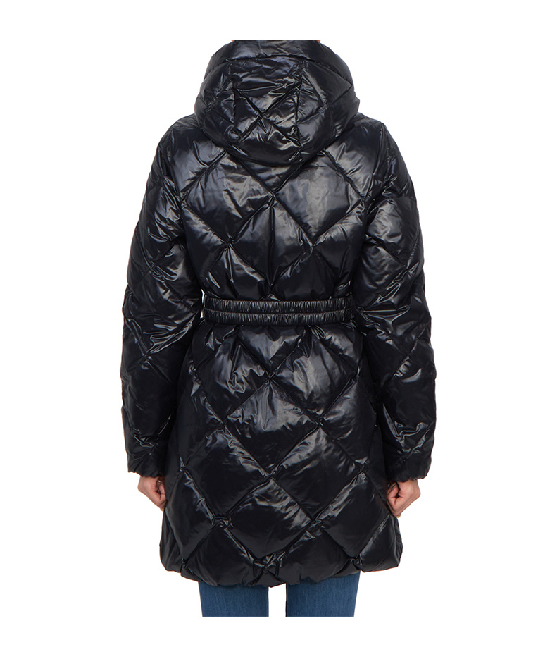Duvetica Hooded Down Jacket In Black