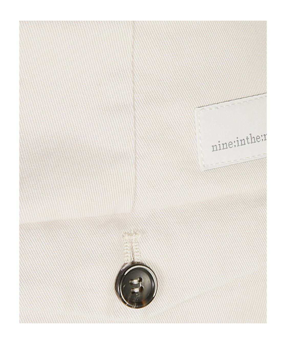Nine In The Morning Tailored Beige Trousers In White