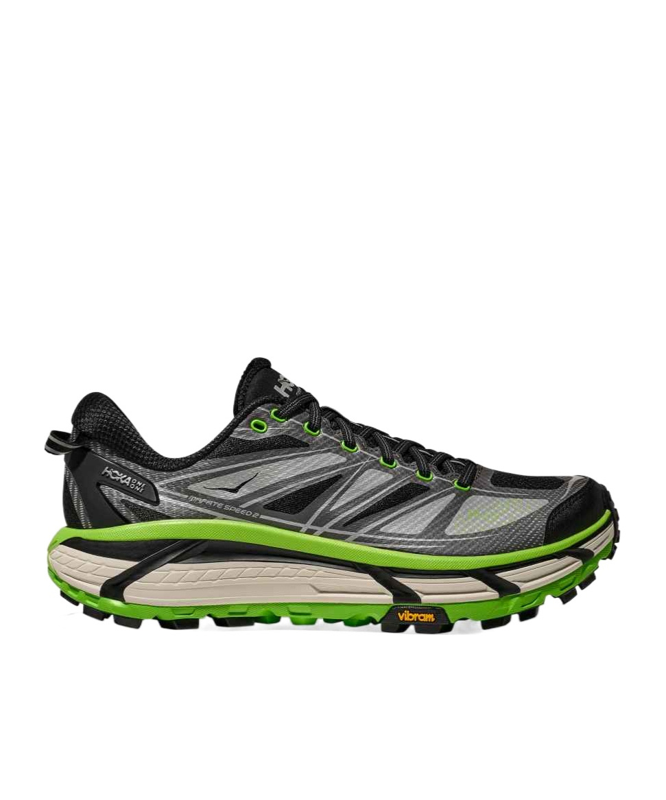 Hoka Mafate Speed 2 Rubber And Mesh Running Sneakers In Gray