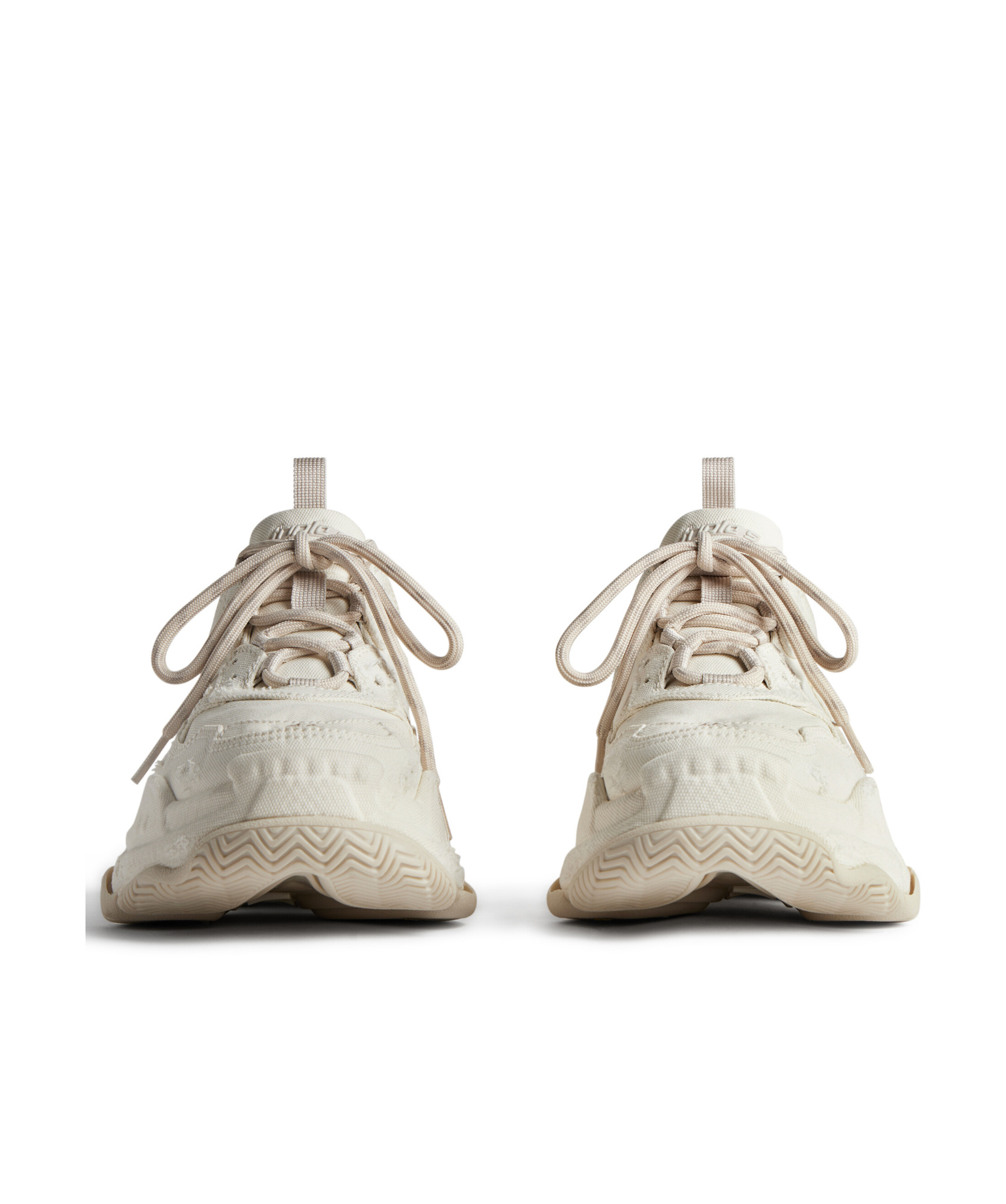 BALENCIAGA WOMEN'S TRIPLE S TRAINERS IN BEIGE
