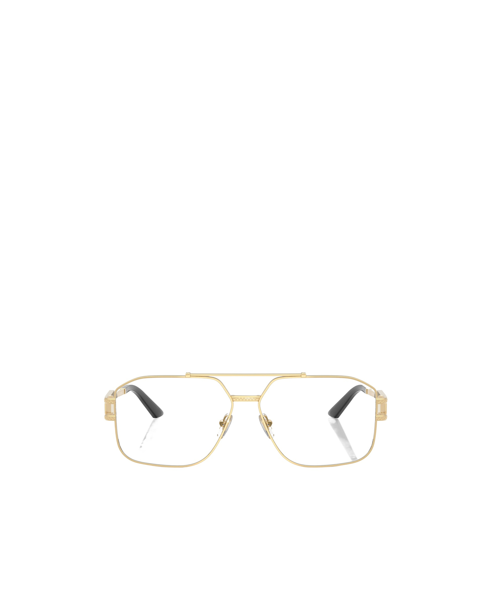Versace 57mm Irregular Square Optical Glasses In Gold
