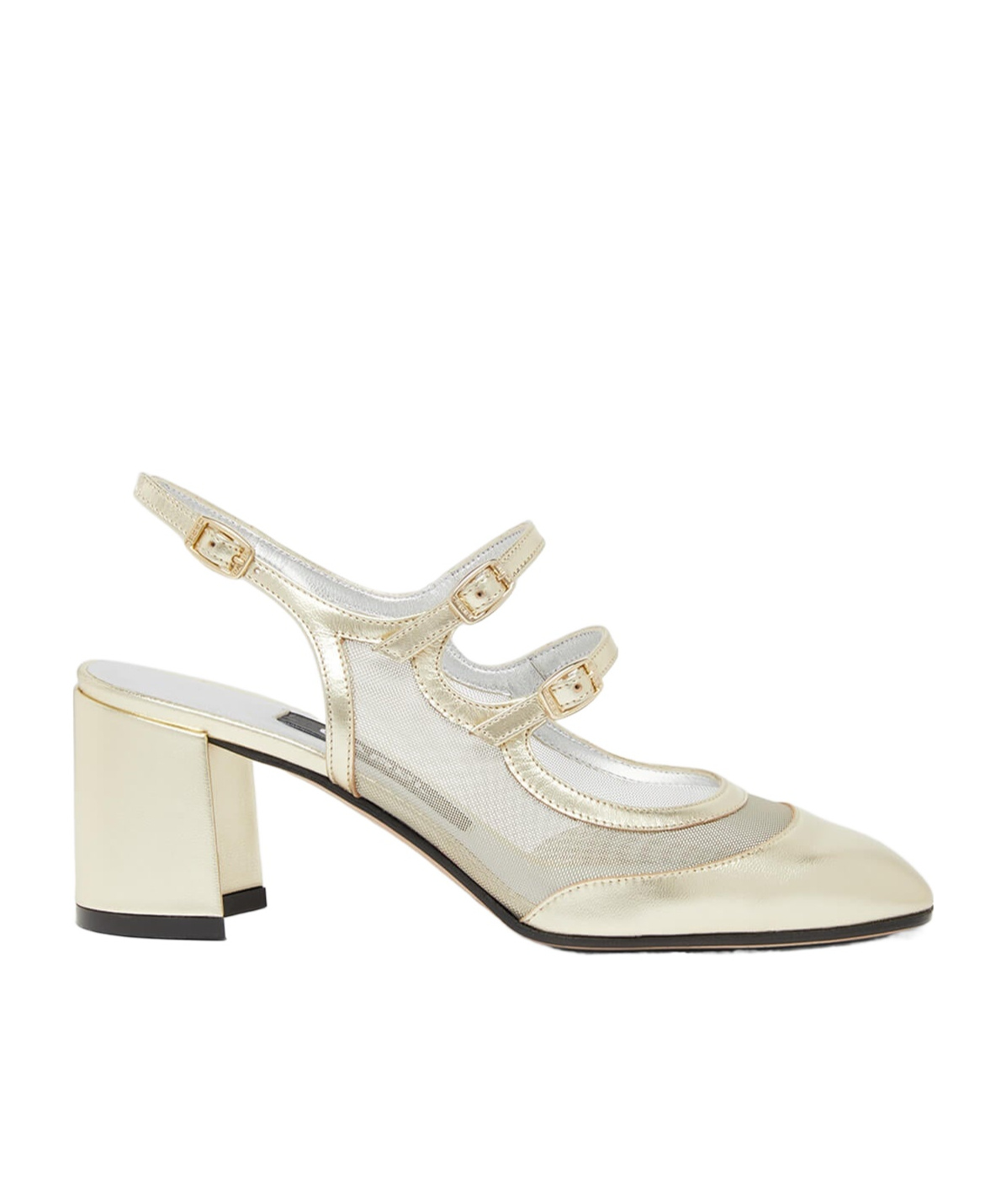 CAREL PARIS BROKEN-HEEL MARY JANE SANDALS 