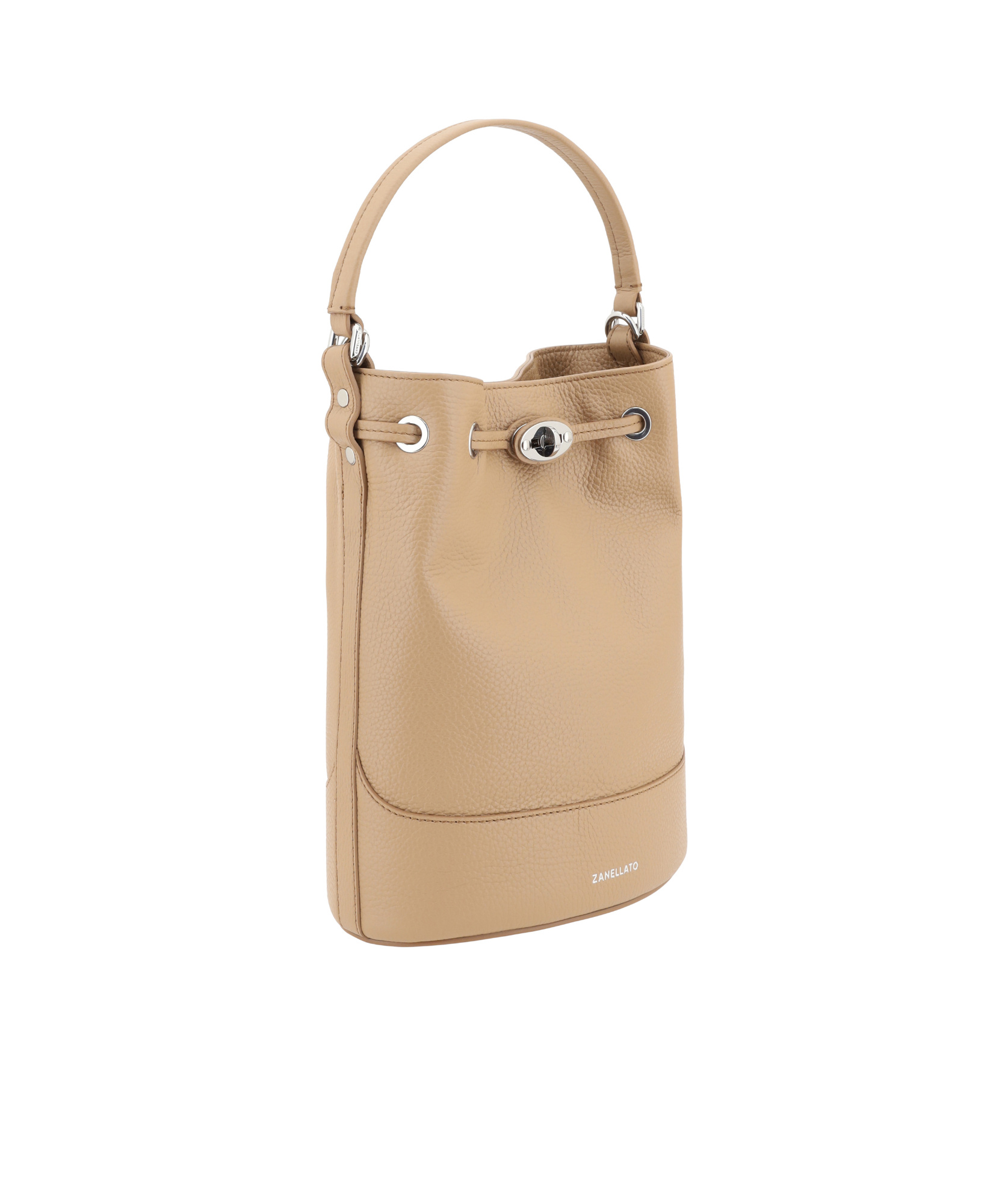 Zanellato Monda Twist-lock Bucket Bag In Nude