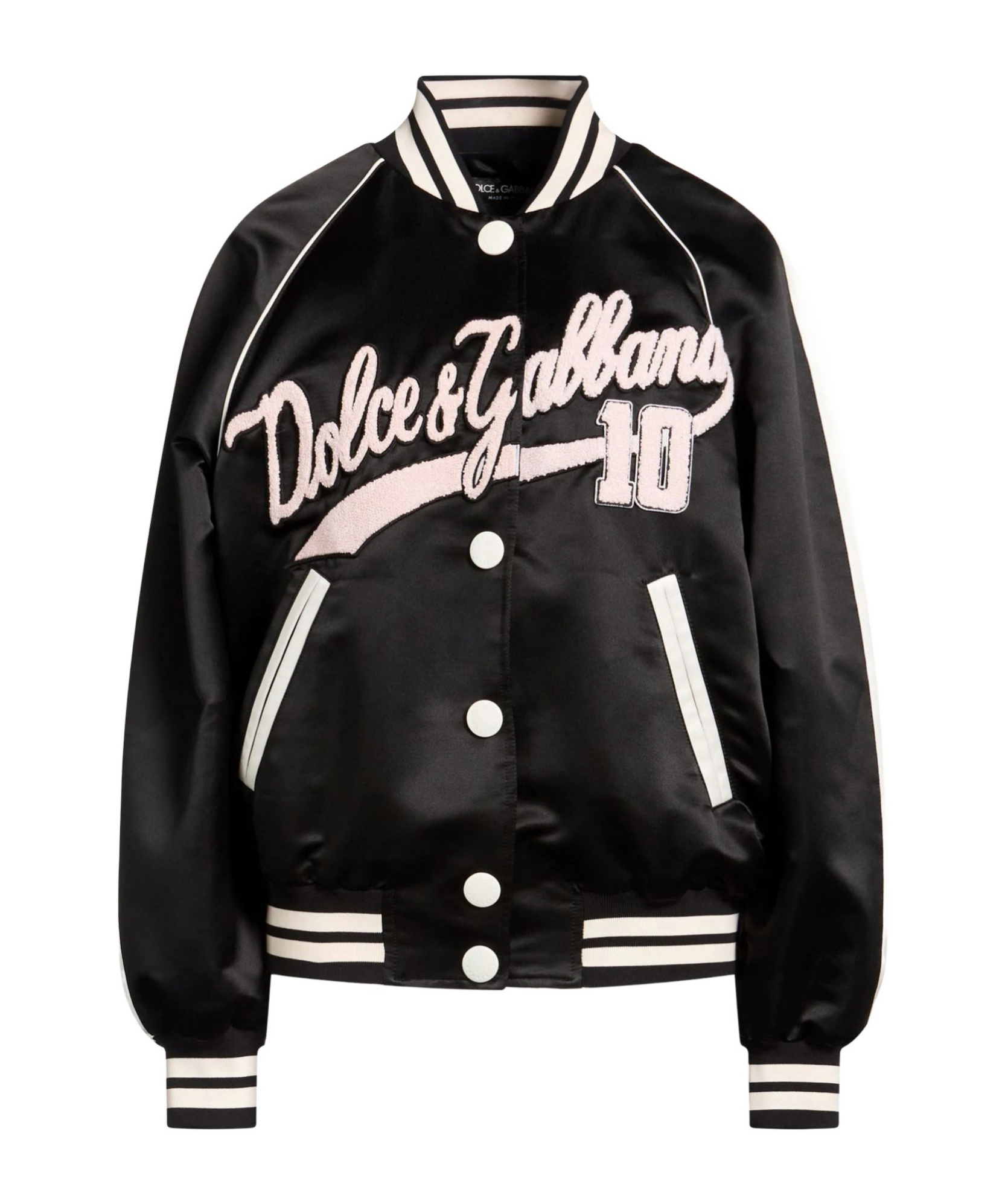 Dolce & Gabbana Varsity Jacket In Black