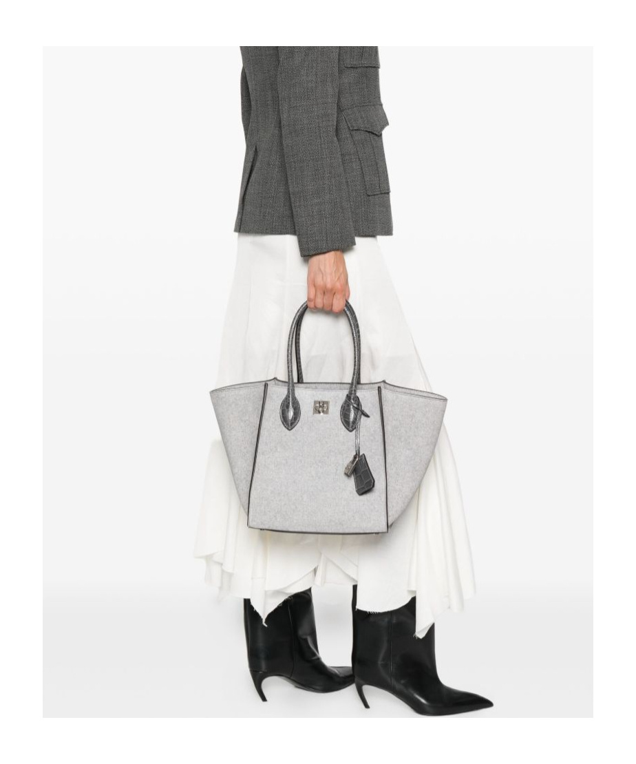 Ermanno Scervino Medium Maggie Tote Bag In Gray