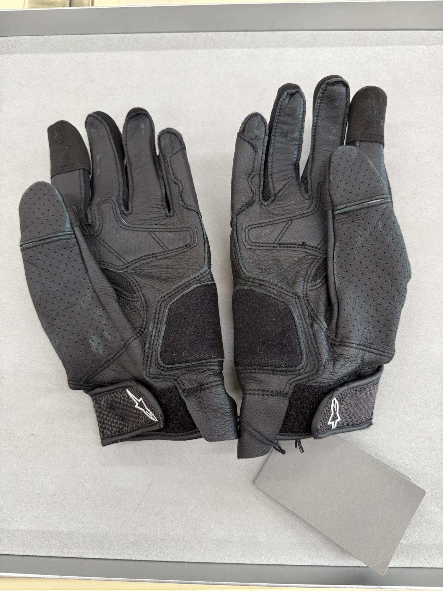 Balenciaga Alpine Star Gloves In Black