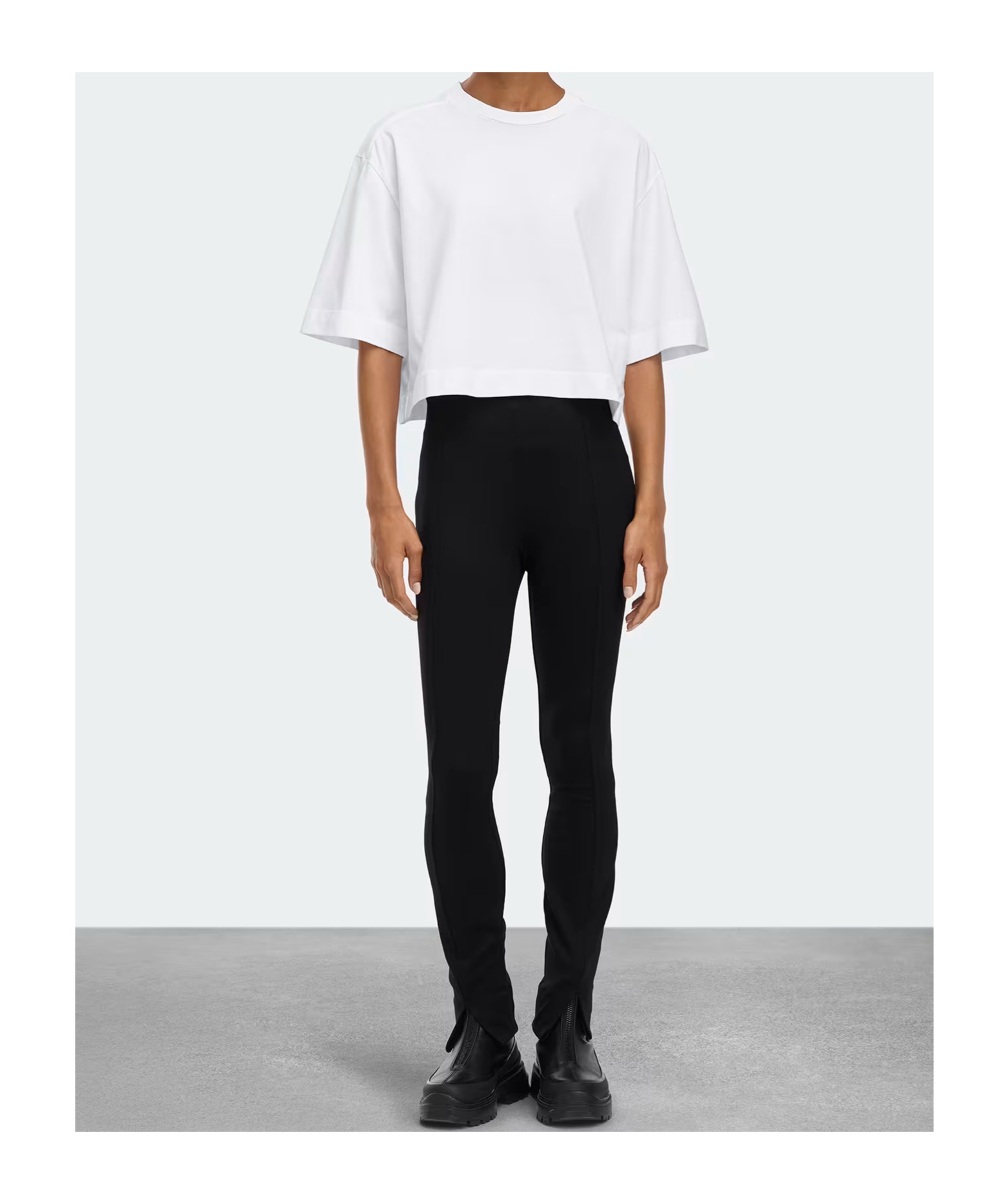 Canada Goose Addison Cropped T-shirt In White