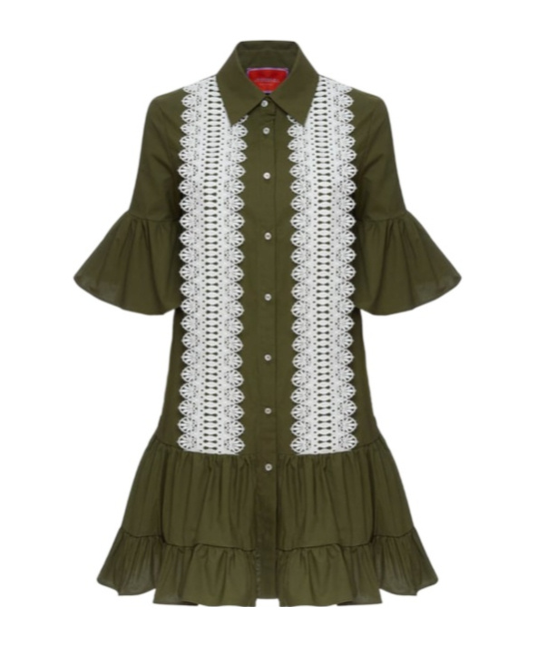 La Doublej Choux Dress In Green
