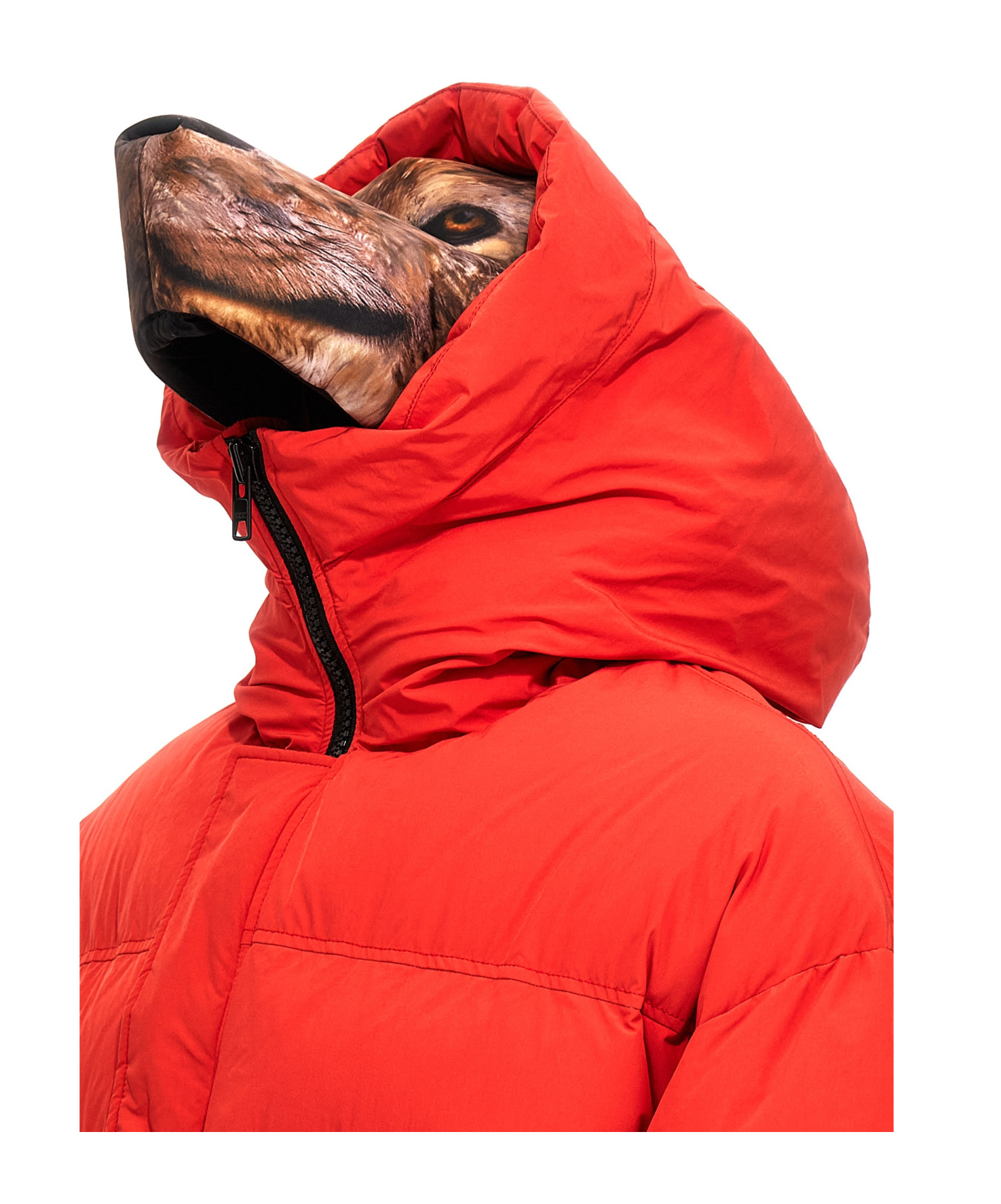Doublet Short Down Jacket In Red