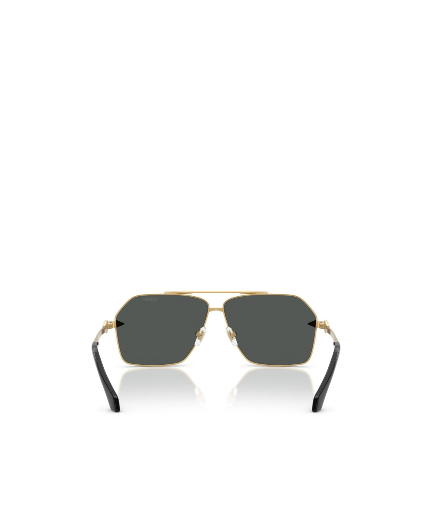Versace Rectangular Frame Sunglasses In Black