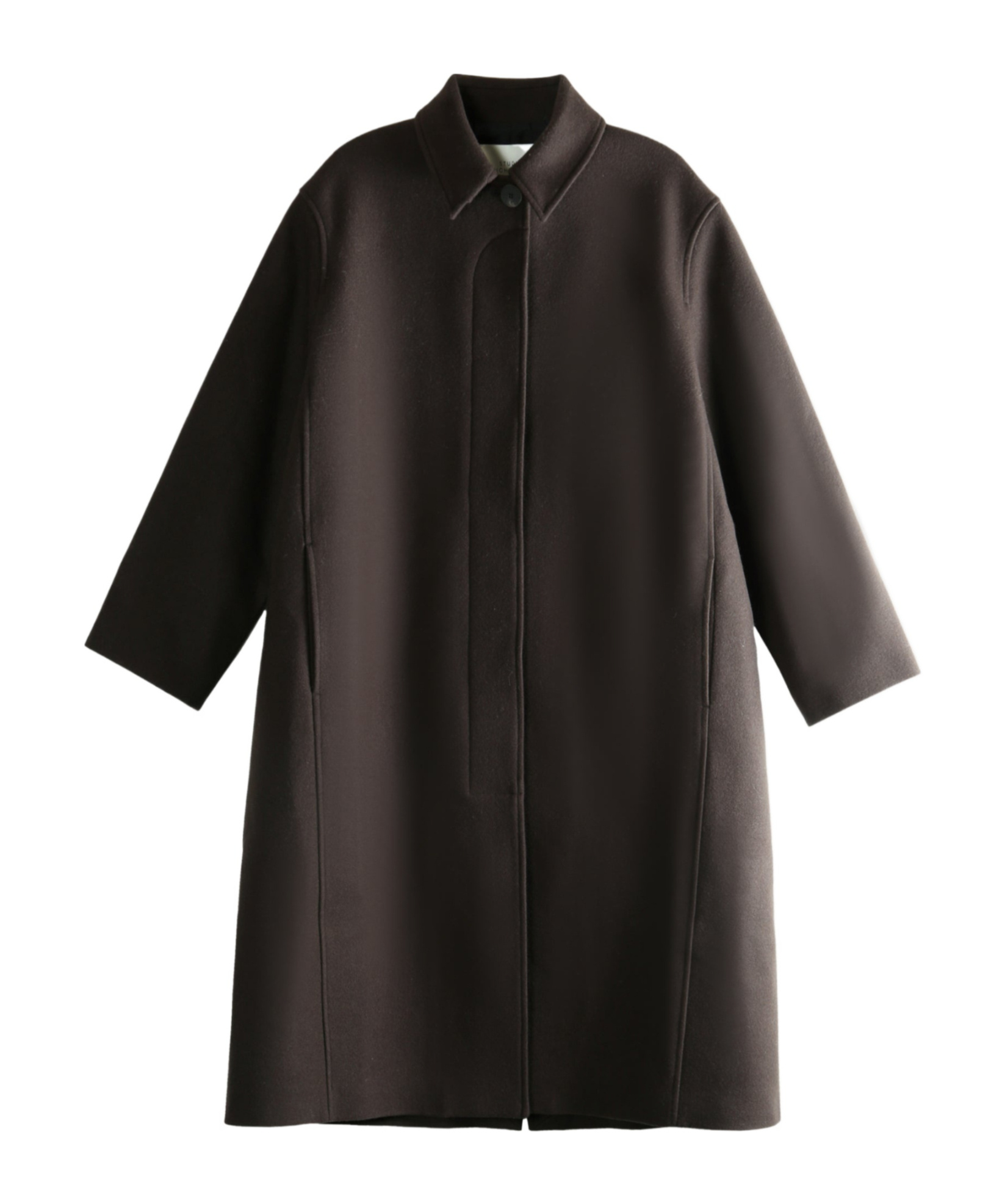 Studio Nicholson Lapel Coat In Black